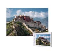 Puzzle 300 Pièces Paysage Puzzle Palais du Potala,Puzzles Bois Adulte avec Boîte Cadeau,Loisirs Créatifs Adultes DIY Activite Manuelle,Cadeau Anniversaire Homme Femme,Décor Intérieure,40x28cm,p562t