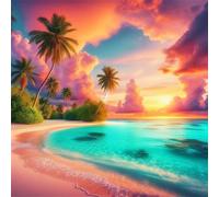 Puzzle 300 Pieces Paysages Végétaux Tropicaux 35x35 cm Puzzle Adulte Jeux Éducatifs Jeu de Création et Logique Jeu de Concentration pour Toute la Famille pour Décoration Maison