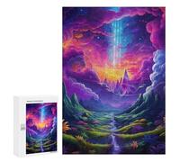 Puzzle 300 pièces pour adolescents Enchanted Cosmic Landscape -1 puzzle jeux de relaxation promouvoir la mémoire toute la famille 300 pièces