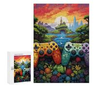 Puzzle 300 pièces pour adolescents Fantasy Game Controllers in Nature Puzzles Relax Games Promouvoir la mémoire entière de la famille 300 pièces