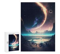 Puzzle 300 pièces pour adolescents Horizon of Universe Puzzles pour adolescents DIY Jouets Décoration murale Favorise l'entraînement cérébral 300 pièces