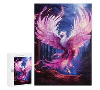 Puzzle 300 pièces pour adolescents Phoenix enchanté dans la forêt mystique Puzzle pour adultes Jeu de réflexion Analyse et Logique 300 pièces