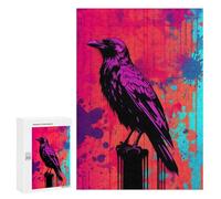 Puzzle 300 pièces pour adolescents The Raven Abstrait Art Puzzles pour Adolescents Bricolage Jouet Décoration Murale Favorise L'entraînement du cerveau 300 pièces