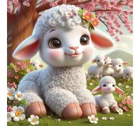 Puzzle 300 pièces pour Adulte,Animaux Moutons 35x35 cm DIY De Puzzle,Divertissement créatif,Jeux éducatifs à défis Puzzles pour Toute la Famille
