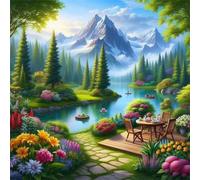 Puzzle 300 pièces pour Adulte,Grove Flowers Leisure 35x35 cm DIY De Puzzle,Divertissement créatif,Jeux éducatifs à défis Puzzles pour Toute la Famille