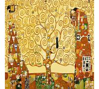 Puzzle 300 pièces pour Adulte,Le célèbre Couple de Klimt 35x35 cm DIY De Puzzle,Divertissement créatif,Jeux éducatifs à défis Puzzles pour Toute la Famille