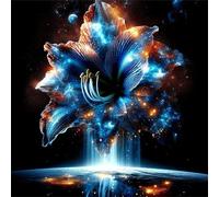 Puzzle 300 pièces pour Adulte,Lys fantastiques de l'espace 35x35 cm DIY De Puzzle,Divertissement créatif,Jeux éducatifs à défis Puzzles pour Toute la Famille