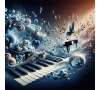 Puzzle 300 pièces pour Adulte,Musique de Piano Oiseaux 35x35 cm DIY De Puzzle,Divertissement créatif,Jeux éducatifs à défis Puzzles pour Toute la Famille
