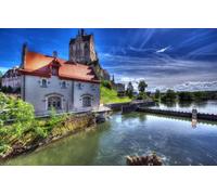 Puzzle 300 pièces pour Adultes, Beaux paysages, Jeu Stimulant, Jouets, Cadeau pour Adultes, Allemagne, château de Sigmaringen, 38 x 26 cm