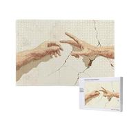 Puzzle 300 Pieces Religion Grand Puzzle Classiques en Bois pour Adultes, Jeux Amusants/Colorés/Impossible/Difficiles, Cadeau d'anniversaire de Festivals pour la Famille Amis Cadeaux, Dieu M-610