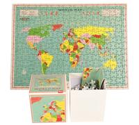 Puzzle 300 pièces Rex London World Map Vert TU