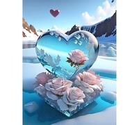 Puzzle 300 pièces,Rose d'amour rêveuse Puzzl pour Adultes, Puzzles pour Adultes Jeu éducatif Défi Jouet, Jeu d'adresse pour Toute la Famille, Puzzle pour Adulte Enfants