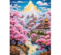 Puzzle 300 Pieces Tour Fleurs, Jeu éducatif Défi Jouets Stimule Concentration et Imagination, Puzzle Adulte 300 Pièces 38 x 26 cm