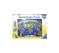 Puzzle 300 p XXL - Carte des monuments du monde - Ravensburger - Pour enfant dès 9 ans - Fabriqué en Europe