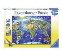 Puzzle 300 pièces XXL Ravensburger Carte des monuments du monde G
