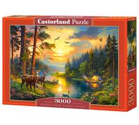 Castorland Puzzle Forest River Coucher de soleil — 3000 pièces