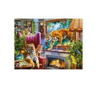 Puzzle 3000 elementów. Les tigres prennent vie