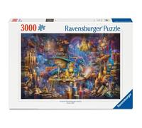 Ravensburger - Puzzle Adulte - Puzzle 3000 pièces - La bibliothèque des savoirs enchantés - Adultes et Enfants à partir de 14 Ans - Puzzle de qualité supérieure fabriqué en Europe - Livres - 12001418