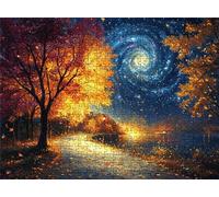 Puzzle 3000 Pieces - Abstrait Arbre 122x81 cm Puzzles pour Adultes - Puzzle 3000 Pièces Adultes - avec Une Boîte d'emballage Exquise - Jeu d'Activités Familiales - Cadeau Femmes & Hommes s7h-61