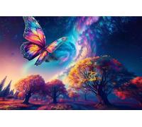 Puzzle 3000 Pieces Adulte Arbre Papillons Paysage 122 x 81 cm Puzzles Adultes 3000 Pièces Puzzle Impossible Jeu Éducatif Jeu D'adresse pour Toute la Famille