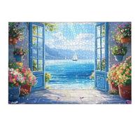 Puzzle 3000 Pièces Adultes, 122x81cm Puzzle Paysage pour Adulte, Puzzles Bois avec Boite, Jeu de Puzzles Classiques Italie pour Toute la Famille, pour Décoration Maison, Idee Cadeau Femme, -8373