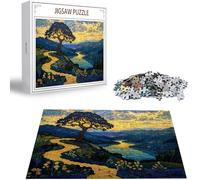 Puzzle 3000 Pièces Adultes Arbre, Puzzle 3000 Pièces Parfaitement Imbriquées Lettres au Dos, Paysage Impossible Difficile Puzzles pour Adultes et Adolescents pour Hommes et Femmes Cadeaux H-5001