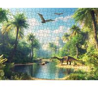 Puzzle 3000 Pieces Adultes, Challenge Casse-Tête Difficile, Format 122 x 81 cm, Puzzle Bois Coloré pour Détente, Jeu de Société Famille, Impossible Classique Jigsaw Puzzles Dinosaure Usine f0-599