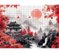 Puzzle 3000 Pieces Adultes, Challenge Casse-Tête Difficile, Format 122 x 81 cm, Puzzle Bois Coloré pour Détente, Jeu de Société Famille, Impossible Classique Jigsaw Puzzles Paysage Rétro f0-505