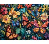 Puzzle 3000 Pieces Adultes, Challenge Casse-Tête Difficile, Format 122 x 81 cm, Puzzle Bois Coloré pour Détente, Jeu de Société Famille, Impossible Classique Jigsaw Puzzles Papillon Rural f0-337