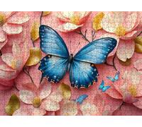 Puzzle 3000 Pieces Adultes, Challenge Casse-Tête Difficile, Format 122 x 81 cm, Puzzle Bois Coloré pour Détente, Jeu de Société Famille, Impossible Classique Jigsaw Puzzles Papillon Animal f0-315