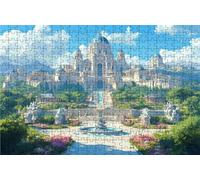 Puzzle 3000 Pieces Adultes ChâTeau, Puzzle 3000 Pièces Bois DIY Adulte Paysage, Puzzle Classiques Compact Box pour Tableau Decoration Murale Cadeau Femme 120x80cm RXPT-1958