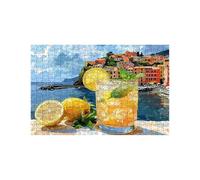 Puzzle 3000 Pieces Adultes Cinque Terre Puzzle 3000 Pieces Bois Citron, Puzzles Classiques pour Toute la Famille Réunie, Puzzles Adulte pour Printemps Decoration Murale 80 x 120 Cm LZPT-04000