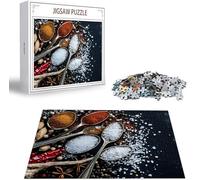 Puzzle 3000 Pièces Adultes Cuisine, Puzzle 3000 Pièces Parfaitement Imbriquées Lettres au Dos, Épices Jeu éducatif défi Joue Art Puzzles Classiques, pour Adultes et Adolescents Cadeau 122 x 81 cm B-96