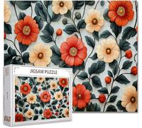 Puzzle 3000 Pieces Adultes Fleur Jigsaw Puzzle Bois DIY Classiques Impossible éDucatif Jigsaw Exerce MéMoire et L'Intuition avec Affiche Incluse BoîTe Compacte Peut Cadeau pour Domicile DéCorer L-8