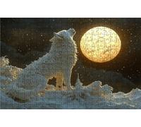 Puzzle 3000 Pieces Adultes Hiver, Puzzle 3000 Pièces Bois DIY Adulte Lune, Puzzle Classiques Compact Box pour Tableau Decoration Murale Cadeau Femme 120 x 80cm RXPT-9750