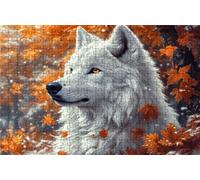 Puzzle 3000 Pieces Adultes Loup, Puzzle 3000 Pièces Bois DIY Adulte Paysage, Puzzle Classiques Compact Box pour Tableau Decoration Murale Cadeau Femme 120 x 80 cm RXPT-9766