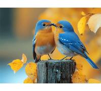 Puzzle 3000 Pièces Adultes Moineau Puzzles Classiques Les Feuilles, n-471 | Puzzle en Bois 122x81cm, Puzzles Familial, Détente et Divertissement, Cadeau Femme, Tableau Decoration Murale