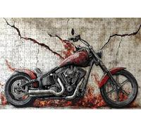 Puzzle 3000 Pieces Adultes Moto, Puzzle 3000 Pièces Bois DIY Adulte RéTro, Puzzle Classiques Compact Box pour Tableau Decoration Murale Cadeau Femme 80 x 120 cm RXPT-7976
