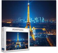 Puzzle 3000 Pieces Adultes Paris Jigsaw Puzzle Bois DIY Classiques Impossible éDucatif Jigsaw Exerce MéMoire et L'Intuition avec Affiche Incluse BoîTe Compacte Peut Cadeau pour Domicile DéCorer U-7