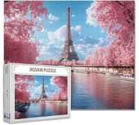 Puzzle 3000 Pieces Adultes Paris Jigsaw Puzzle Bois DIY Classiques Impossible éDucatif Jigsaw Exerce MéMoire et L'Intuition avec Affiche Incluse BoîTe Compacte Peut Cadeau pour Domicile DéCorer O-0