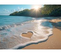 Puzzle 3000 Pièces Adultes Plage Puzzles Classiques Amour, n-201 | Puzzle en Bois 122x81cm, Puzzles Familial, Détente et Divertissement, Cadeau Femme, Tableau Decoration Murale