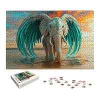 Puzzle 3000 Pièces Adultes, Puzzle 3000 Pieces Éléphant pour Adultes, Grand Puzzles Bois Aile avec Boite, Jeu de Concentration pour Toute la Famille, Décoration Maison, Cadeau Femme/Homme, -6845