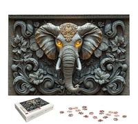 Puzzle 3000 Pièces Adultes, Puzzle 3000 Pieces Éléphant pour Adultes, Grand Puzzles Bois Animaux avec Boite, Jeu de Concentration pour Toute la Famille, pour Décoration Maison, Cadeau Femme, -6731