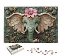 Puzzle 3000 Pièces Adultes, Puzzle 3000 Pieces Éléphant pour Adultes, Grand Puzzles Bois Animaux avec Boite, Jeu de Concentration pour Toute la Famille, pour Décoration Maison, Cadeau Femme, -6849