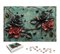 Puzzle 3000 Pièces Adultes, Puzzle 3000 Pieces Rose pour Adultes, Grand Puzzles Bois Fleur avec Boite, Jeu de Concentration pour Toute la Famille, Puzzles pour Décoration Maison, Cadeau Femme, -6459