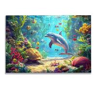 Puzzle 3000 Pièces Adultes, Puzzle Dauphin pour Adulte Débutant, 122x80 cm Grand Puzzles Animal avec Boite, Jeu de Concentration pour Adultes, Puzzles Bois pour Décoration Maison, Cadeau Femme, -1228