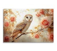 Puzzle 3000 Pièces Adultes, Puzzle Hibou pour Adulte Débutant, 122x80 cm Grand Puzzles Rose avec Boite, Jeu de Concentration pour Adultes, Puzzles Bois pour Décoration Maison, Cadeau Femme, -1356