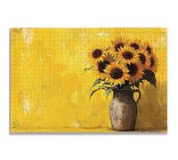 Puzzle 3000 Pièces Adultes, Puzzle Jaune pour Adulte Débutant, 122x80 cm Grand Puzzles Tournesol avec Boite, Jeu de Concentration pour Adultes, Puzzles Bois pour Décoration Maison, Cadeau Femme, -1612