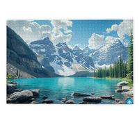 Puzzle 3000 Pièces Adultes, Puzzle Lac Moraine pour Adulte, Puzzles Bois avec Boite Cadeau, Jeu de Concentration pour Adultes, 3000 Pièces Puzzles pour Décoration Murale Maison, Cadeau Femme, P-68