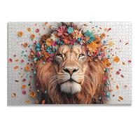 Puzzle 3000 Pièces Adultes, Puzzle Lion pour Adulte Débutant, 122x80 cm Grand Puzzles Fleur avec Boite, Jeu de Concentration pour Adultes, Puzzles Bois pour Décoration Maison, Cadeau Femme, -1132